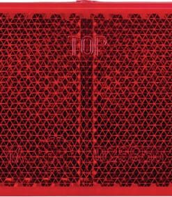 Reflector, rojo, rectangular