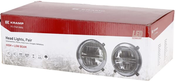 Faros LED, 22/21 W, redondos, 9-36 V, Ø140 mm, luz alta/luz baja, conector H4, par, Kramp 19 Faros LED, 22/21 W, redondos, 9-36 V, Ø140 mm, luz alta/luz baja, conector H4, par, Kramp - Imagen 19