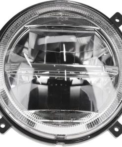Faros LED, 22/21 W, redondos, 9-36 V, Ø140 mm, luz alta/luz baja, conector H4, par, Kramp 48 Faros LED, 22/21 W, redondos, 9-36 V, Ø140 mm, luz alta/luz baja, conector H4, par, Kramp