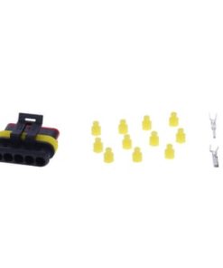 Juego de conectores Superseal de 5 clavijas macho + hembra 5 Juego de conectores Superseal de 5 clavijas macho + hembra