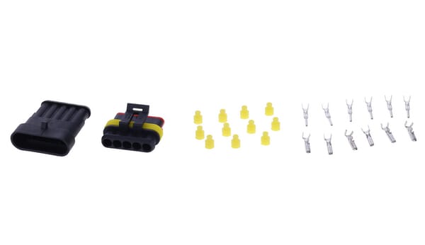Juego de conectores Superseal de 5 clavijas macho + hembra 3 Juego de conectores Superseal de 5 clavijas macho + hembra - Imagen 3