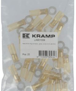 Conector de ojal termorretráctil, amarillo, 4,0-6,0mm², Ø6,5mm