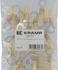 Conector de ojal termorretráctil, amarillo, 4,0-6,0mm², Ø8,4mm