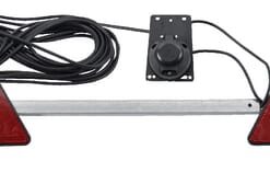 Placa luminosa 12 V 1-1,6 m, cable de 12 m, clavija de 7 patillas con enchufe de 7 patillas