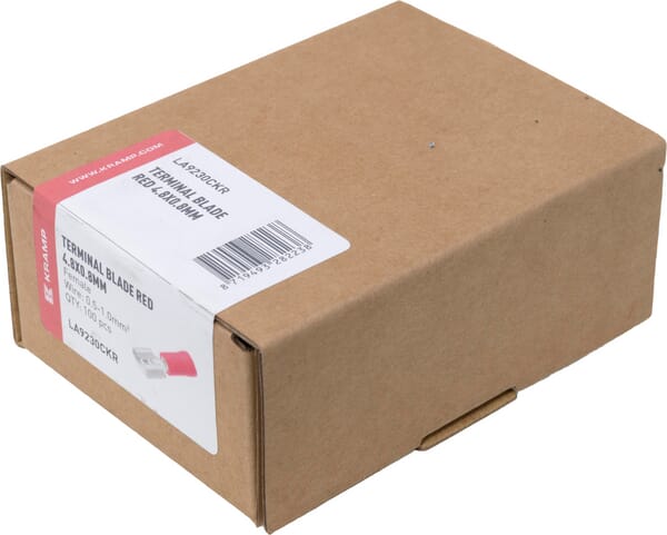 Terminal hembra, rojo, 0.5-1mm² 4.8x0.8mm (100 uds.) 5 Terminal hembra, rojo, 0.5-1mm² 4.8x0.8mm (100 uds.) - Imagen 5