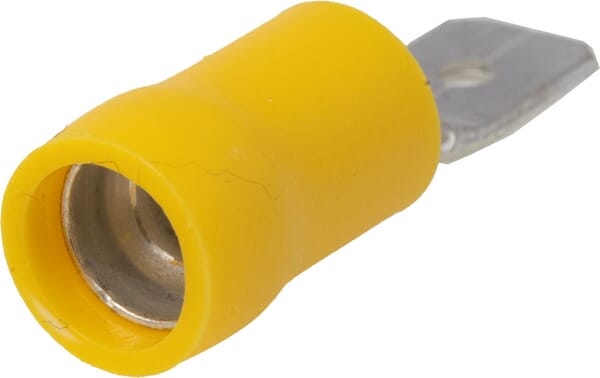 Terminal plano macho, amarillo, 4-6mm² 6.3x0.8mm (50 uds.) 4 Terminal plano macho, amarillo, 4-6mm² 6.3x0.8mm (50 uds.) - Imagen 4