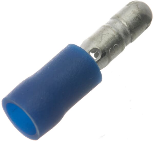 Conector de empalme tipo bala, macho, azul, 1.5-2.5mm² Ø4mm (100 uds.) 4 Conector de empalme tipo bala, macho, azul, 1.5-2.5mm² Ø4mm (100 uds.) - Imagen 4