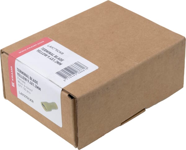 Terminal hembra, amarillo, 4-6mm² 9.4x1.2mm (50 uds.) 5 Terminal hembra, amarillo, 4-6mm² 9.4x1.2mm (50 uds.) - Imagen 5