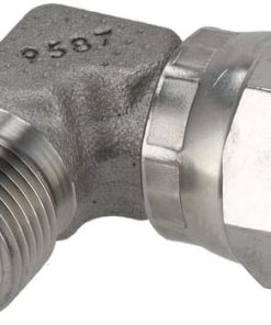 Adaptador codo M/H 3/8" BSP SS