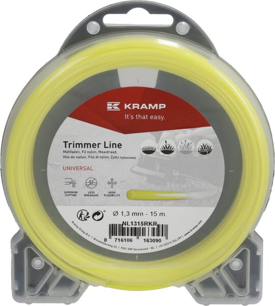 Hilo de corte, Ø1.3mm x 15m, redondo, amarillo, Kramp 6 Hilo de corte, Ø1.3mm x 15m, redondo, amarillo - Imagen 6