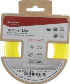 Hilo de corte Ø2,4x15m, redondo, amarilla, Kramp Efficiency