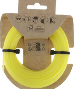 Hilo de corte Ø2,4x15m, redondo, amarilla, Kramp Efficiency