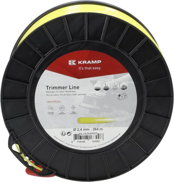Hilo de corte, Ø2.4mm x 439m, redondo, amarillo, Kramp 7 Hilo de corte, Ø2.4mm x 439m, redondo, amarillo, Kramp - Imagen 7