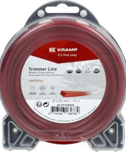 Hilo de corte, 2.65mm x 15m, cuadrado, rojo, Kramp