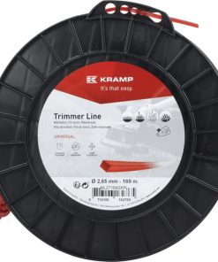 Hilo de corte, 2.65mm x 169m, cuadrado, rojo, Kramp 18 Hilo de corte, 2.65mm x 169m, cuadrado, rojo, Kramp