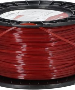 Hilo de corte, 3mm x 132m, cuadrado, rojo, Kramp