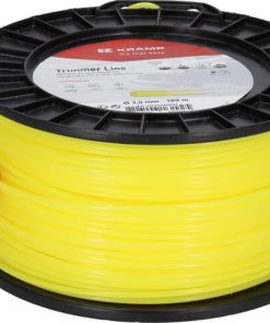 Hilo de corte, Ø3mm x 169m, redondo, amarillo, Kramp