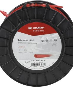 Hilo de corte, 3.3mm x 109m, cuadrado, rojo, Kramp 16 Hilo de corte, 3.3mm x 109m, cuadrado, rojo, Kramp