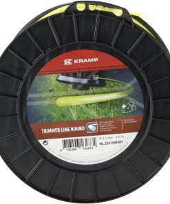 Hilo de corte, Ø3.3mm x 139m, redondo, amarillo, Kramp