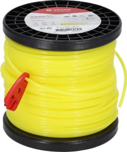 Hilo de corte, Ø3.3mm x 46m, redondo, amarillo, Kramp