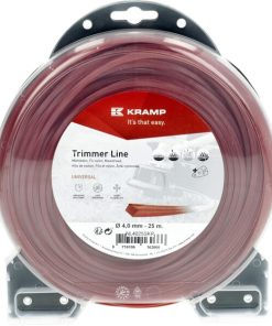 Hilo de corte, 4mm x 25m, cuadrado, rojo, Kramp 17 Hilo de corte, 4mm x 25m, cuadrado, rojo, Kramp