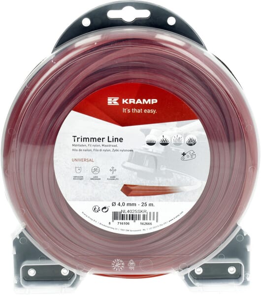 Hilo de corte, 4mm x 25m, cuadrado, rojo, Kramp 9 Hilo de corte, 4mm x 25m, cuadrado, rojo, Kramp - Imagen 9