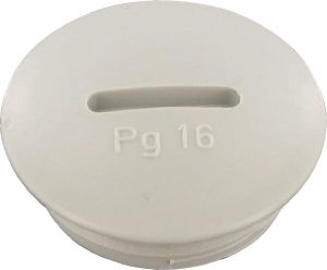 Tapón ciego PG16, PA, Gris