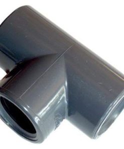 Pieza en T de PVC, 3x hembra 1/2"