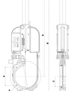 Válvula de guillotina 8" GLADIO, hidráulica 9 Válvula de guillotina 8" GLADIO, hidráulica