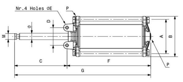 Cilindro neumático 4" doble efecto 5 Cilindro neumático 4" doble efecto - Imagen 5