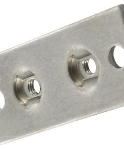 Placa dos orificios, acero inoxidable GR-1