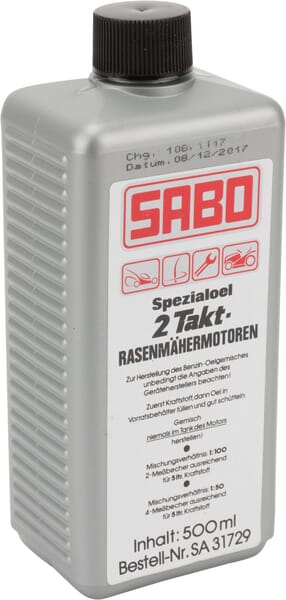 Aceite motor 2 tiempos, 500 ml, mineral, de Sabo 1 Aceite motor 2 tiempos, 500 ml, mineral, de Sabo