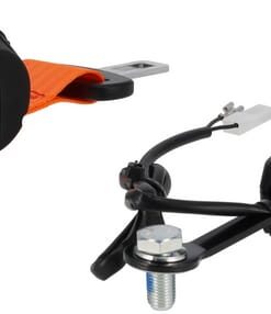 Cinturón de seguridad naranja retráctil de 2 puntos con interruptor 5 Cinturón de seguridad naranja retráctil de 2 puntos con interruptor