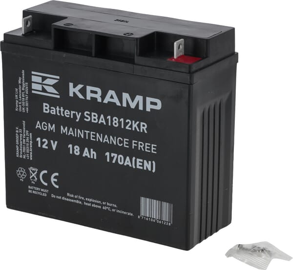 Batería libre de mantenimiento 12V 18Ah 140A, Kramp 14 Batería libre de mantenimiento 12V 18Ah 140A, Kramp - Imagen 14