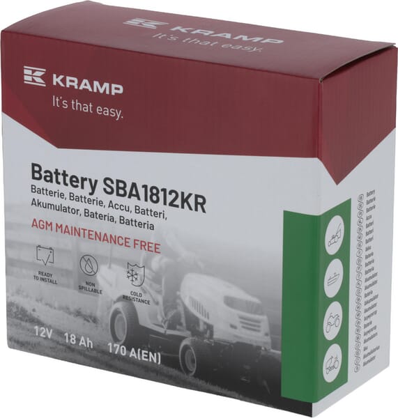 Batería libre de mantenimiento 12V 18Ah 140A, Kramp 16 Batería libre de mantenimiento 12V 18Ah 140A, Kramp - Imagen 16