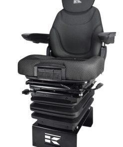 Asiento K-Lux, suspensión neumática, 520 mm, 12 V, negro