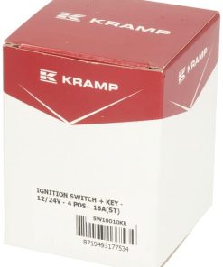 Interruptor de encendido con llave, 12/24 V, 4 posiciones, 16 A, terminales de tornillo