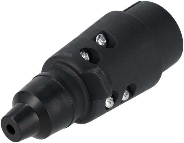Enchufe de remolque de 7 polos, plástico, 12 V, terminales roscadas 5 Enchufe de remolque de 7 polos, plástico, 12 V, terminales roscadas - Imagen 5