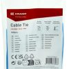 Brida para cables 2,5x100 mm, azul, 100 unidades