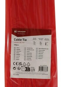 Brida para cables 4,8x300 mm, roja, 100 unid. 5 Brida para cables 4,8x300 mm, roja, 100 unid.