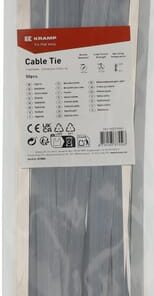 Brida sujetacables 8x370mm, plata, SS 50pcs 3 Brida sujetacables 8x370mm, plata, SS 50pcs