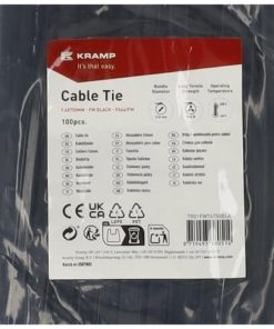 Brida sujetacables 7,6x750mm, FW negra, 100pcs