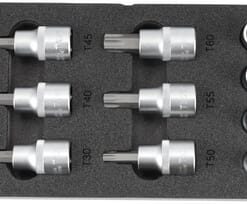 Juego de vasos Torx 1/2" 16 piezas