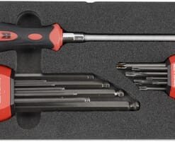 Juego de llaves hexagonales y Torx 18 piezas