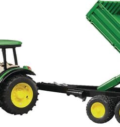 Tractor John Deere 5115M con remolque