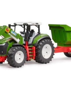 Roadmax tractor con cargador frontal y remolque