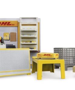 Tienda DHL con carretilla para palets manual, bworld