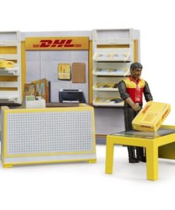 Tienda DHL con carretilla para palets manual, bworld