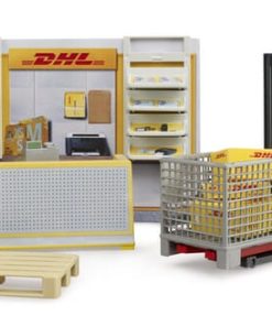 Tienda DHL con carretilla para palets manual, bworld