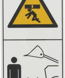 Adhesivo de advertencia